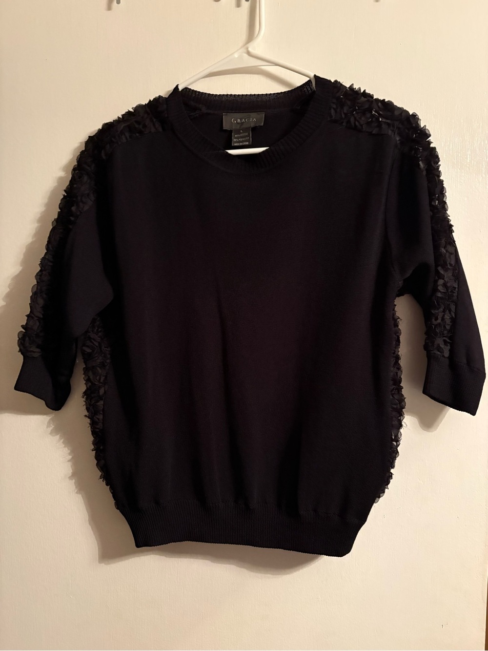 Gracia Sweater with Ruffle Designs